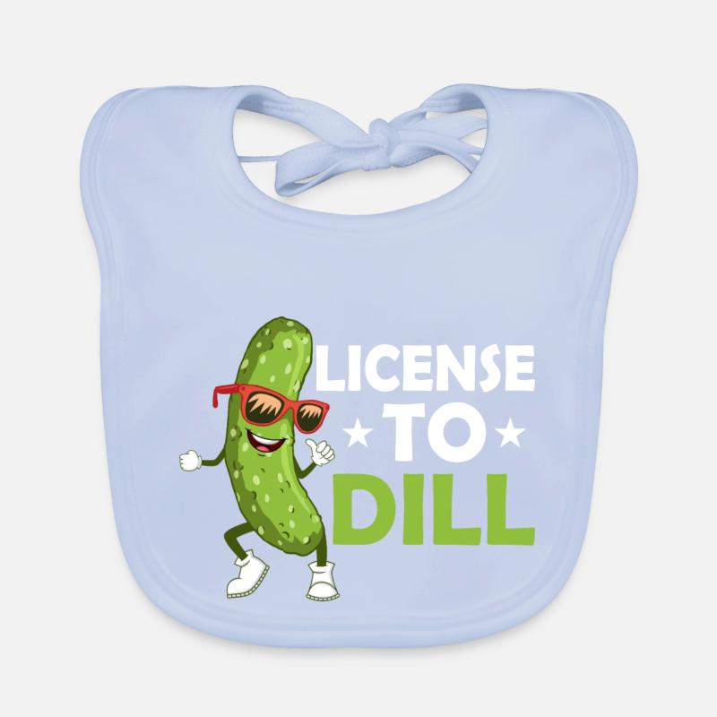 Licence pour cornichon au concombre à l’aneth Bavoir bio Bébé