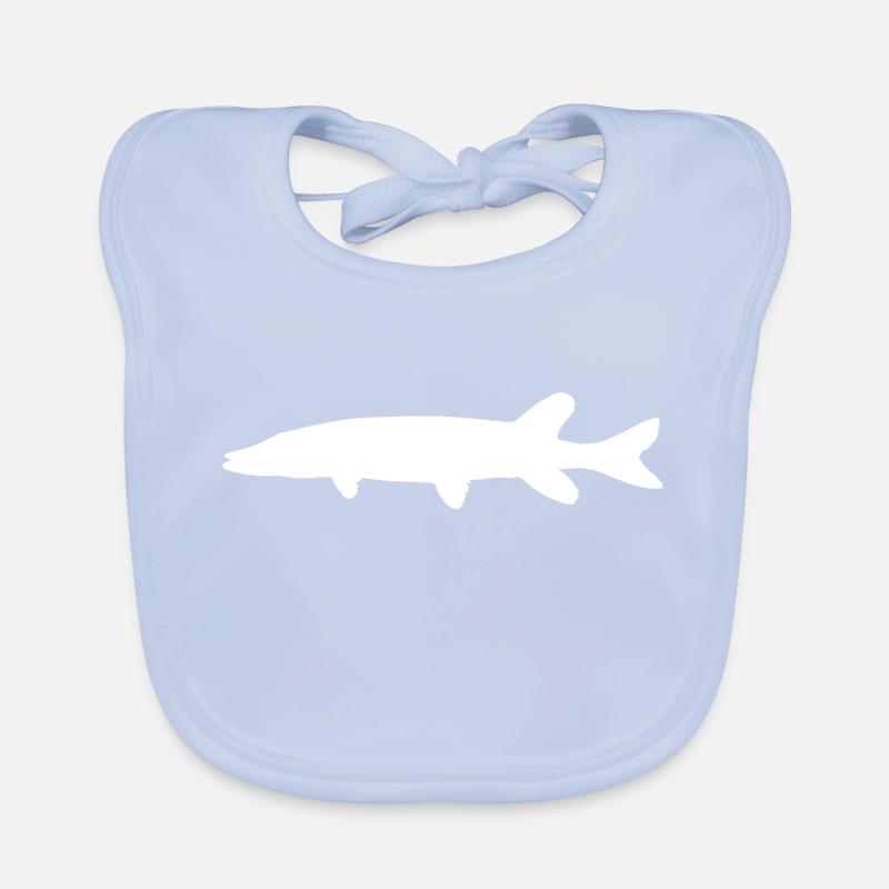 Pike white Organic Baby Bibs