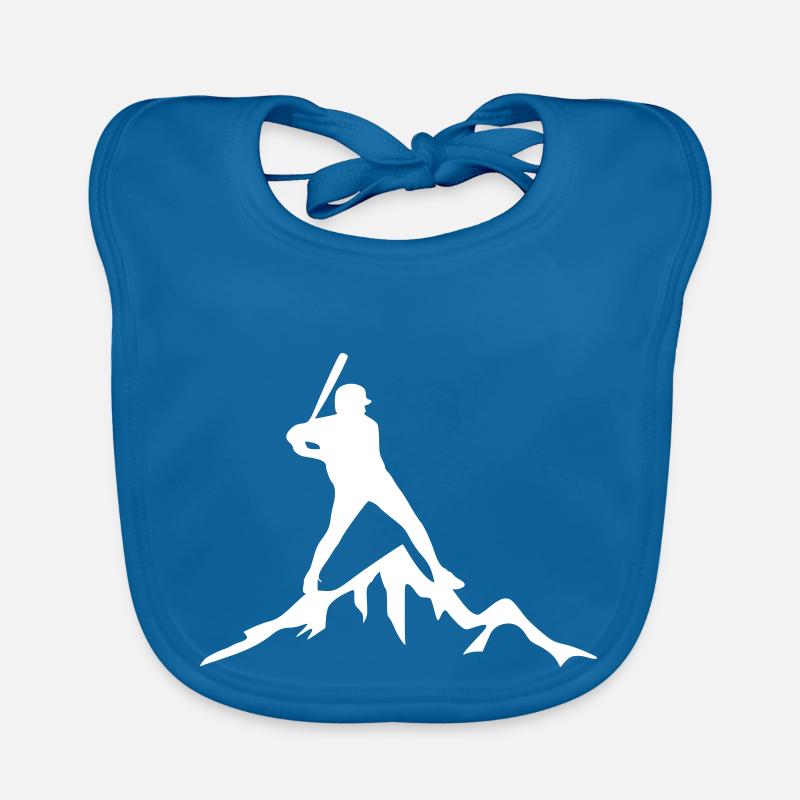 Baseball Batter Organic Baby Bibs