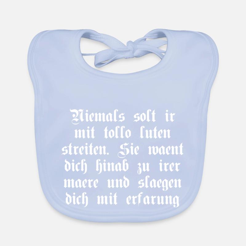 Diskutiere nicht mit Dummköpfen Baby Bio-Lätzchen