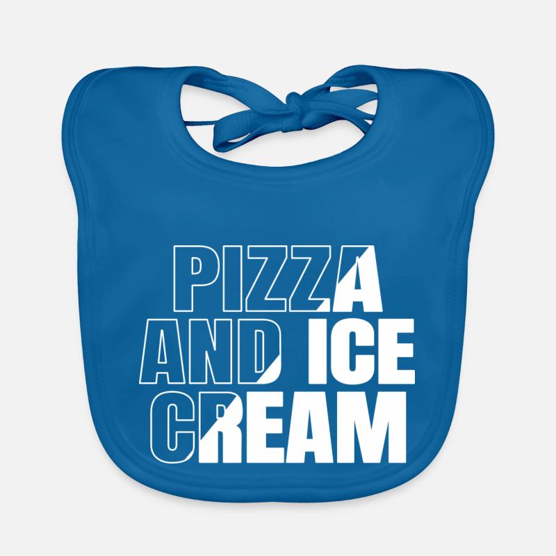 Chocolate Ice Cream Art Organic Baby Bibs