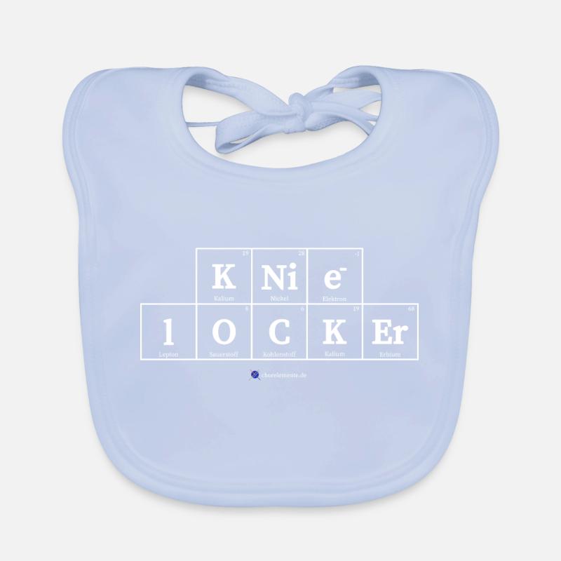 Knie locker (dunkle Stoffe) Baby Bio-Lätzchen