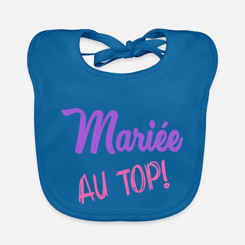FUTURE MARIEE. EVJF Bavoir bio Bébé
