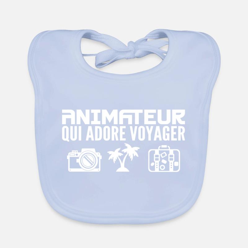 Voyageurs & Animateurs : Passion & Découverte Bavoir bio Bébé