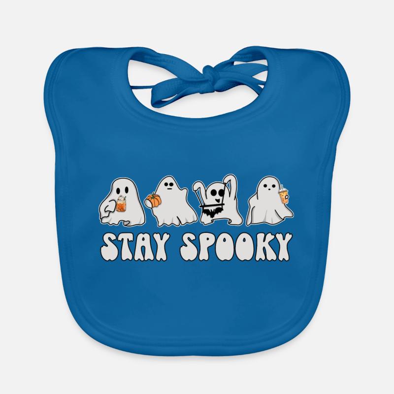 Fantômes Halloween - Restez effrayant Bavoir bio Bébé