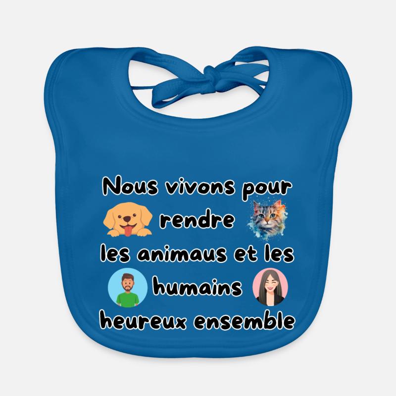 Animals and humans Organic Baby Bibs