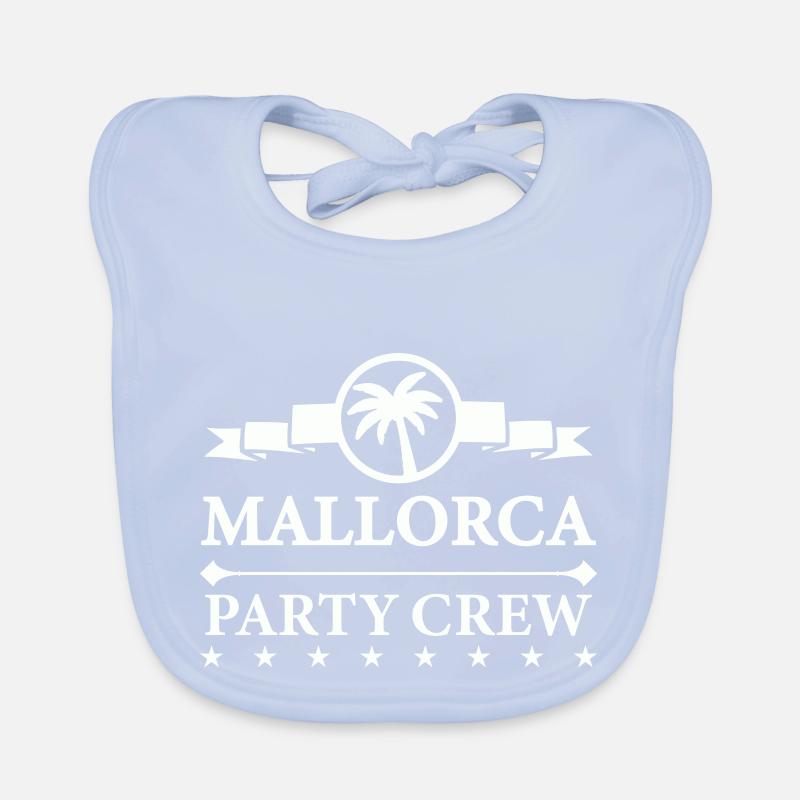 mallorca party crew 1 Baby Bio-Lätzchen