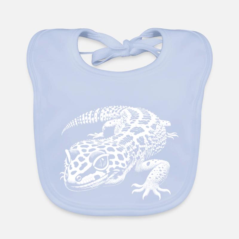 Leopard gecko Organic Baby Bibs