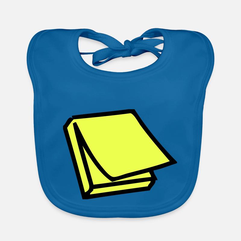 Postit - Baby Bio-Lätzchen - Pfauenblau