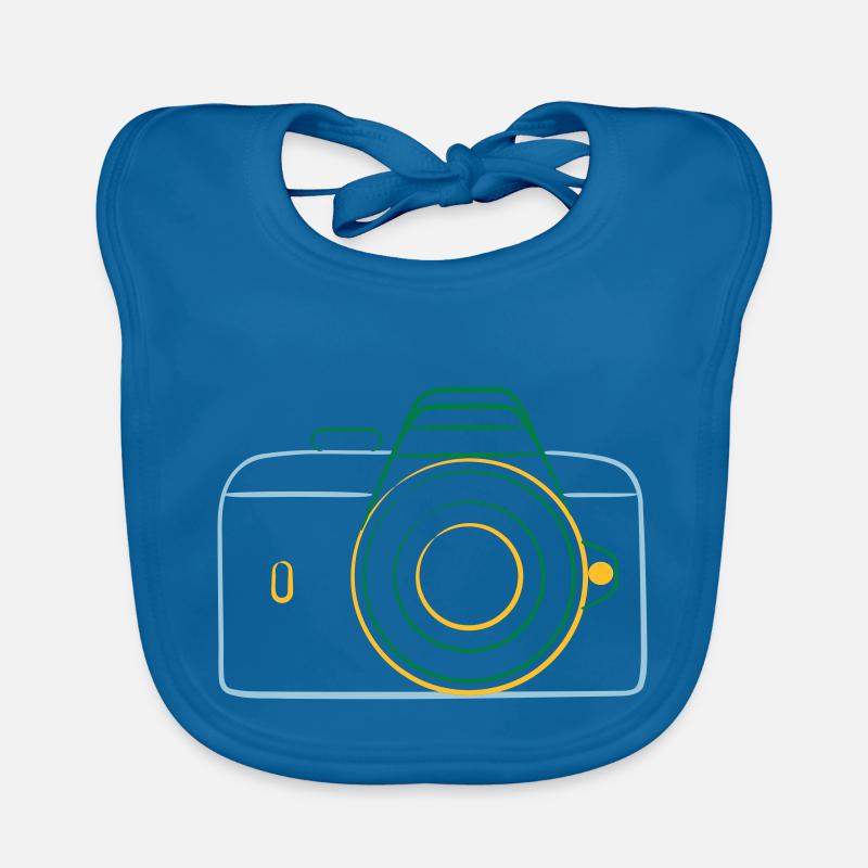 camera Organic Baby Bibs