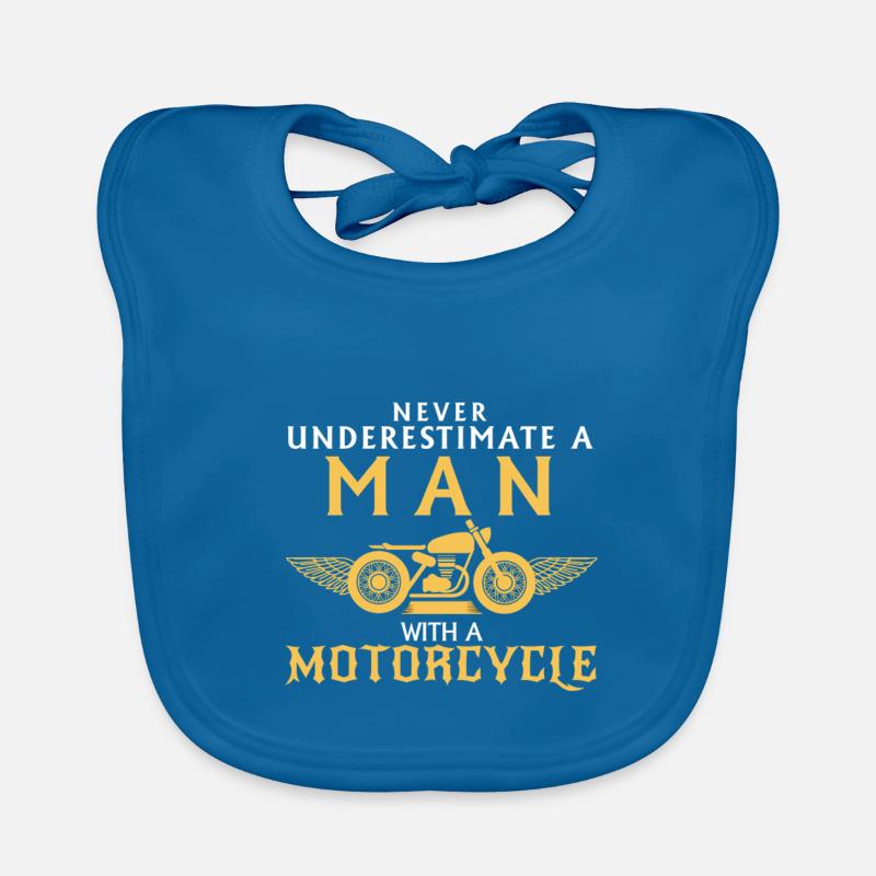 UNTERSCHÄTZE NIEMALS EINEN MANN UND SEIN MOTORRAD! Baby Bio-Lätzchen