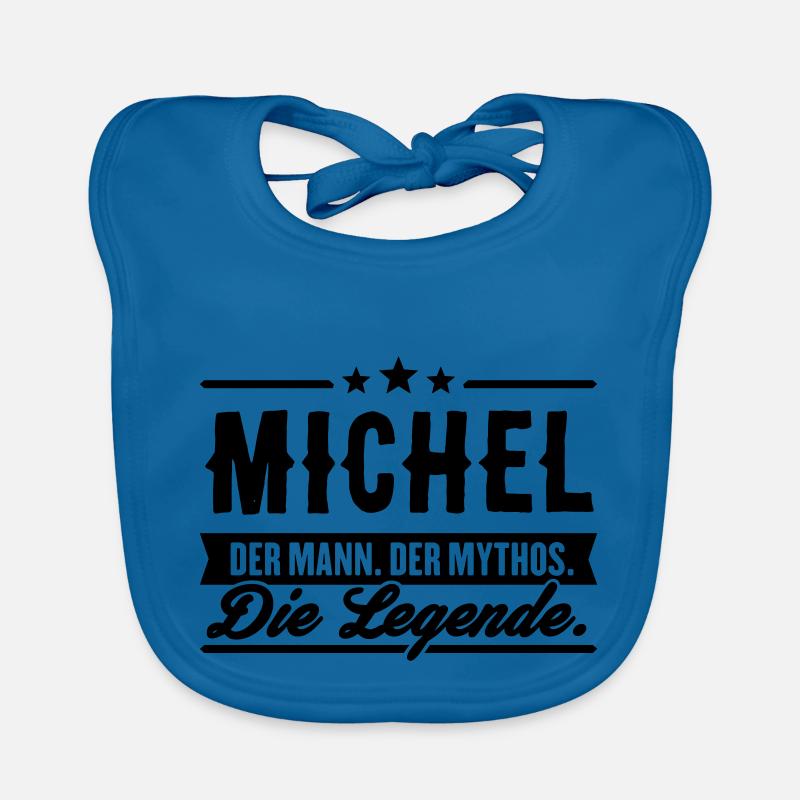 Man Myth Legend Michel Organic Baby Bibs