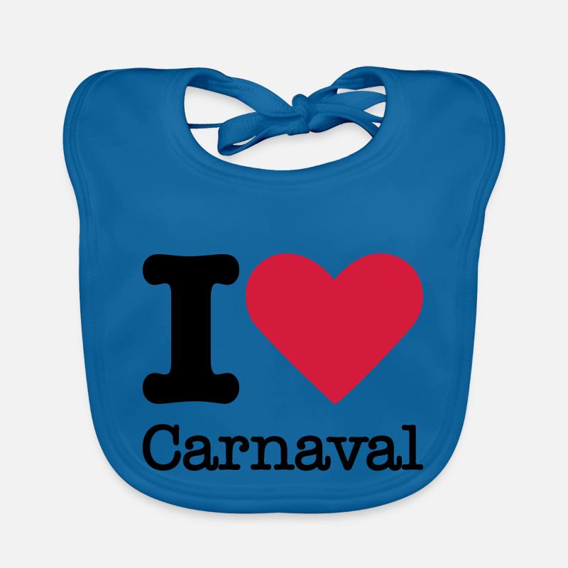 I Love Carnaval Bio-slabbetje voor baby's