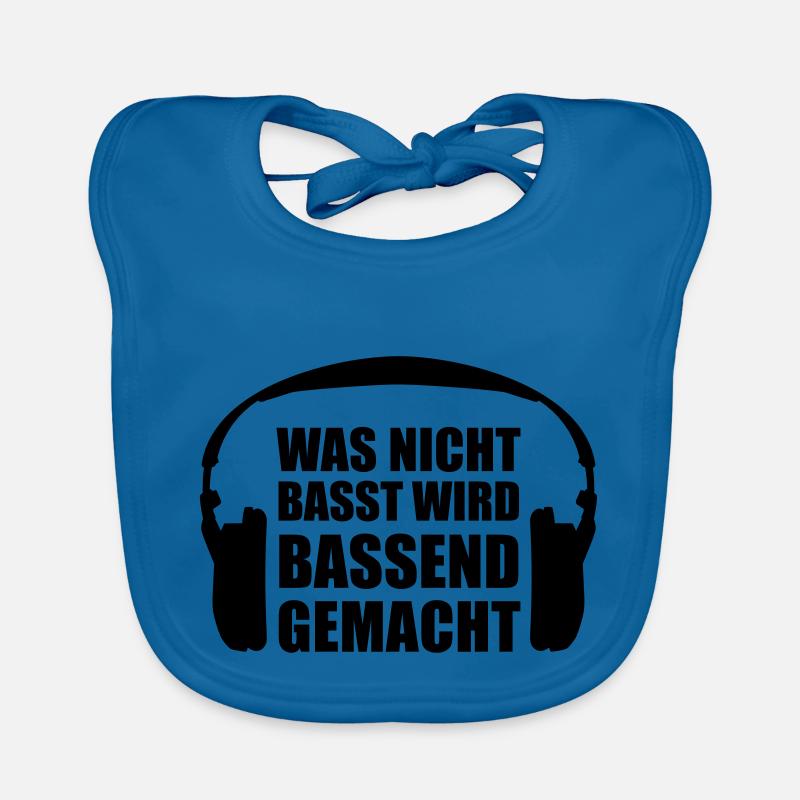 Was nicht Basst wird Bassend gemacht Kopfhörer Baby Bio-Lätzchen