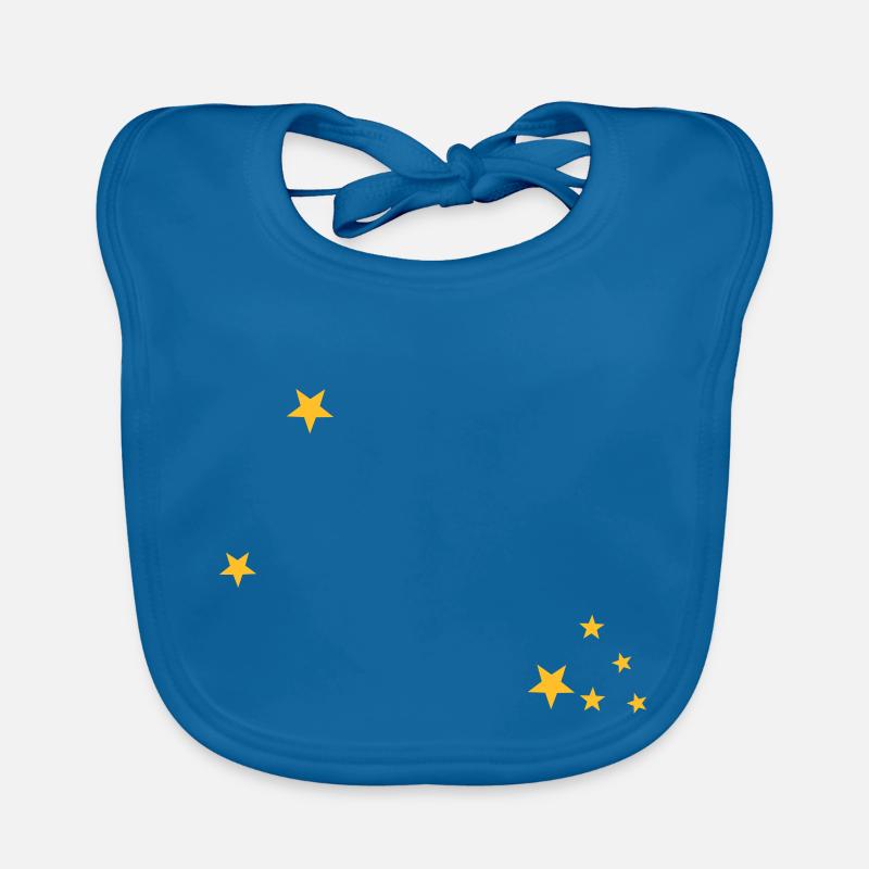 Taureau constellation - Bavoir bio Bébé - bleu paon