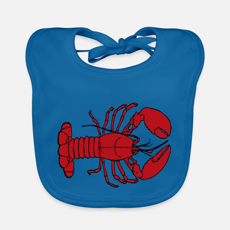 Red lobster Organic Baby Bibs