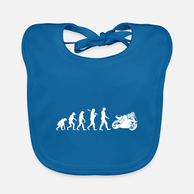 Motorcycle Shirt · Evolution · Biker · Race Machine Organic Baby Bibs
