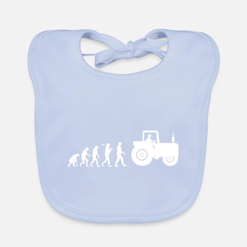 Tracteur Agriculture Evolution Gift Bavoir bio Bébé
