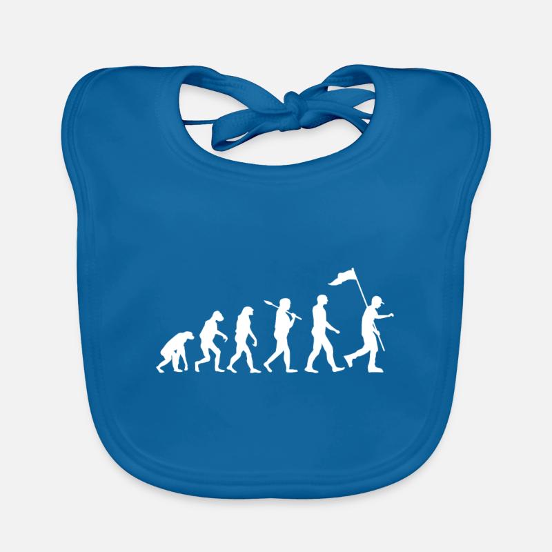 Scout Evolution · Evolution · Camping · Nature - Bavoir bio Bébé - bleu paon