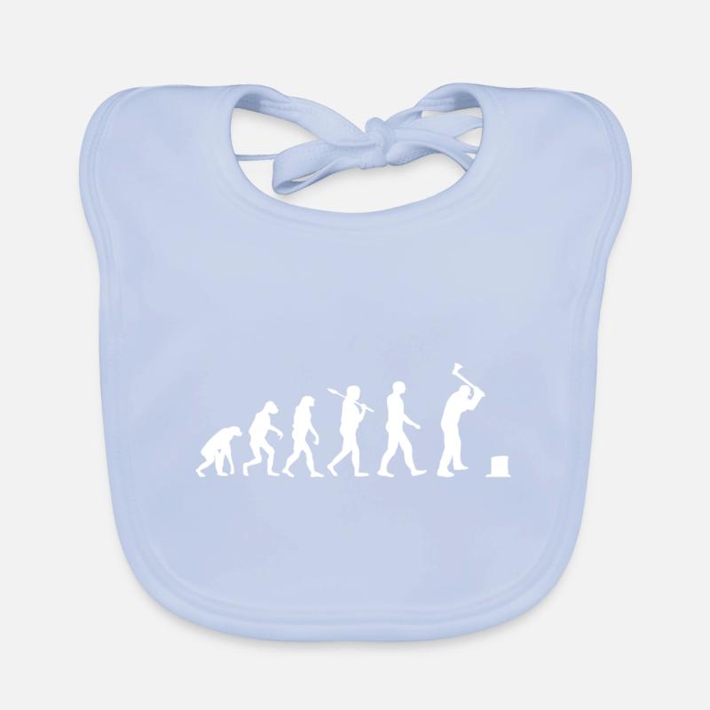 Lumberjack T-Shirt · Evolution · Tool · Ax Organic Baby Bibs
