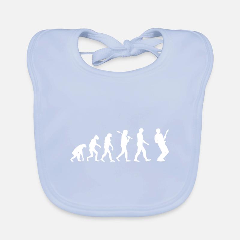 Guitar Shirt · Evolution · · guitare cadeau Bavoir bio Bébé