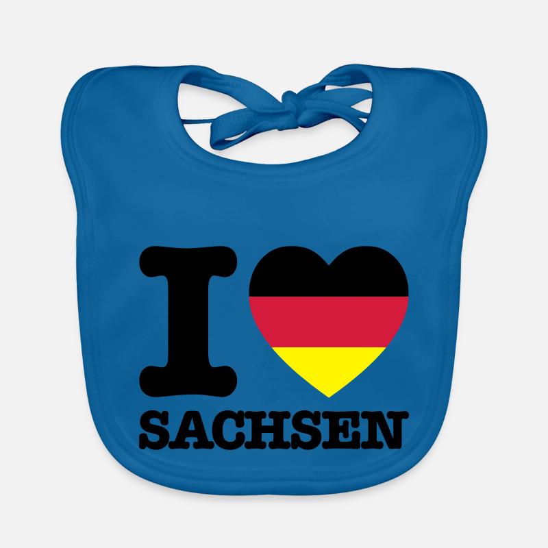 I Love Sachsen Deutschland Baby Bio-Lätzchen
