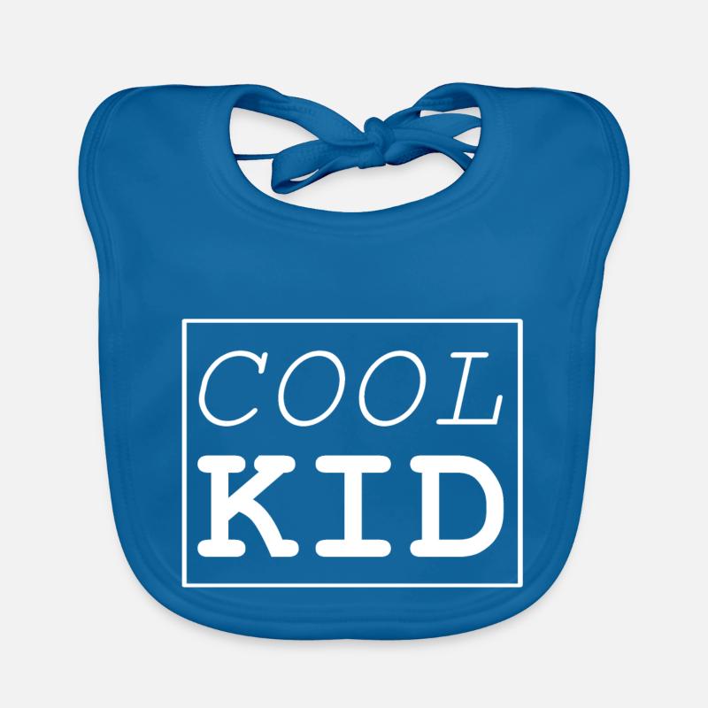 Cool Kid - Baby Bio-Lätzchen - Pfauenblau