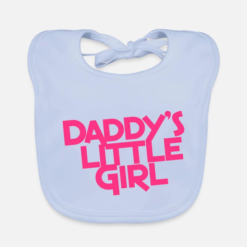 Kleines Mädchen des Vatis Baby Bio-Lätzchen