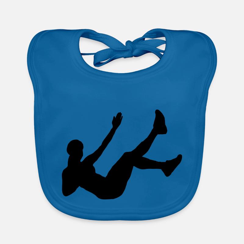 Fitness - Bavoir bio Bébé - bleu paon
