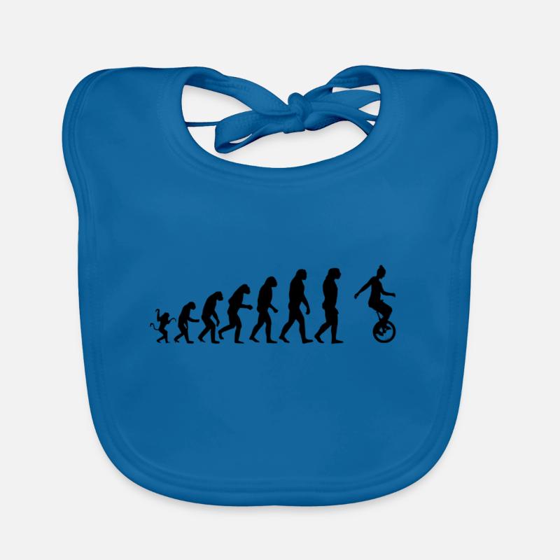 Unicyclist evolution Organic Baby Bibs