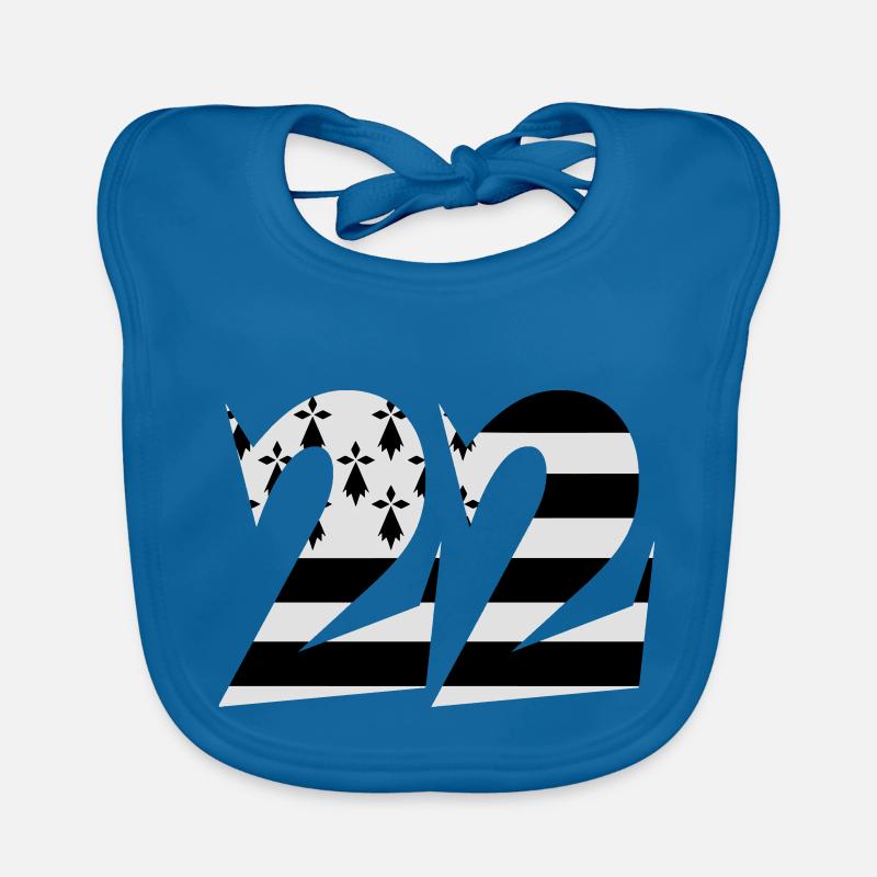 22 Bretagne drapeau Bavoir bio Bébé