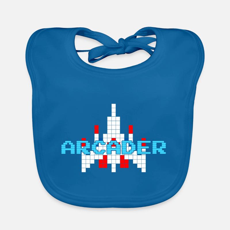 ARCADER - Baby Bio-Lätzchen - Pfauenblau