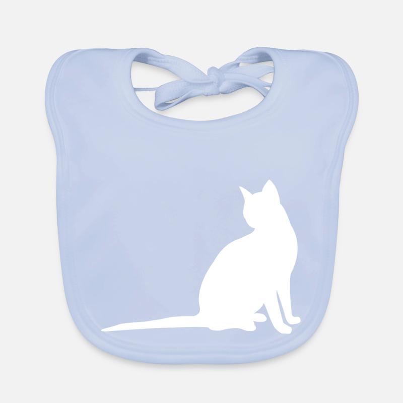 chat Bavoir bio Bébé