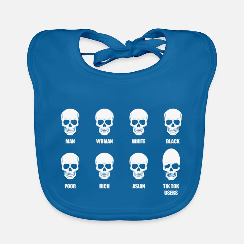 Skull Meme Baby Bio-Lätzchen