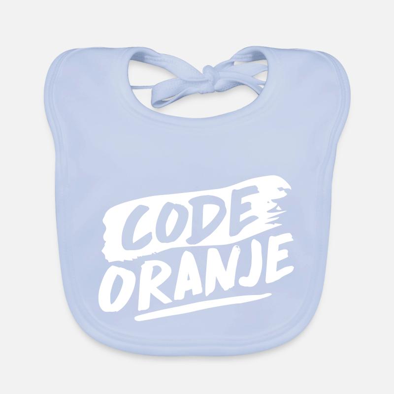 Codice arancione Bavaglino ecologico per neonato