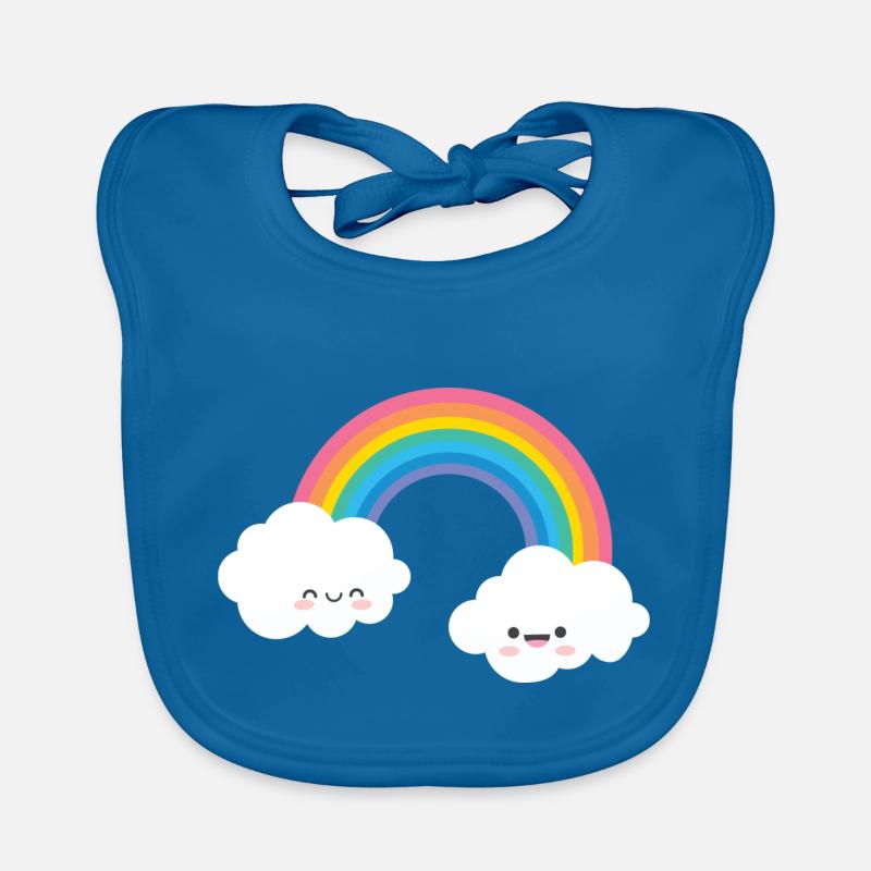 RAINBOW FACE Baby Bio-Lätzchen