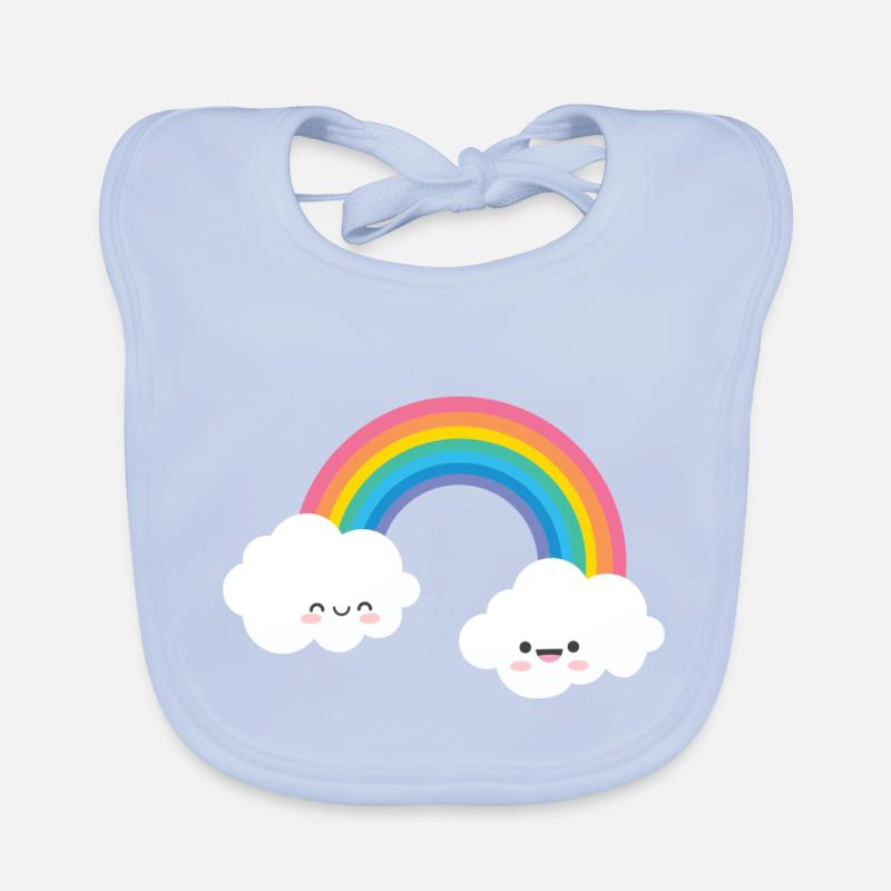 RAINBOW FACE Bavoir bio Bébé