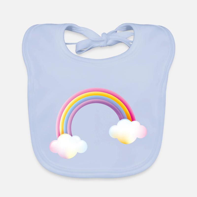 Smiley Rainbow Bavoir bio Bébé