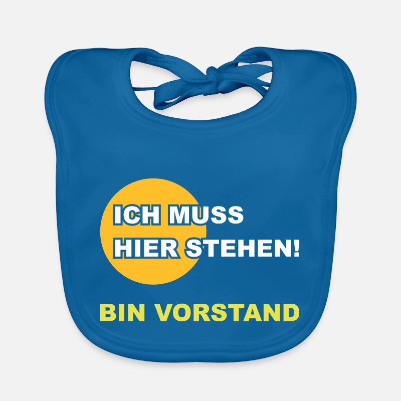 Vorstand - Baby Bio-Lätzchen - Pfauenblau