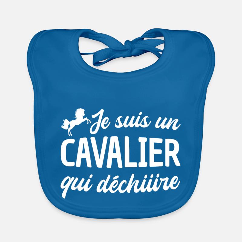 je suis un cavalier qui déchire Bavoir bio Bébé
