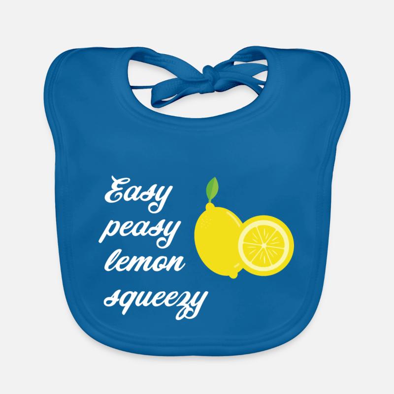 Citrons avec sort Easy peasy lemon squeezy Bavoir bio Bébé
