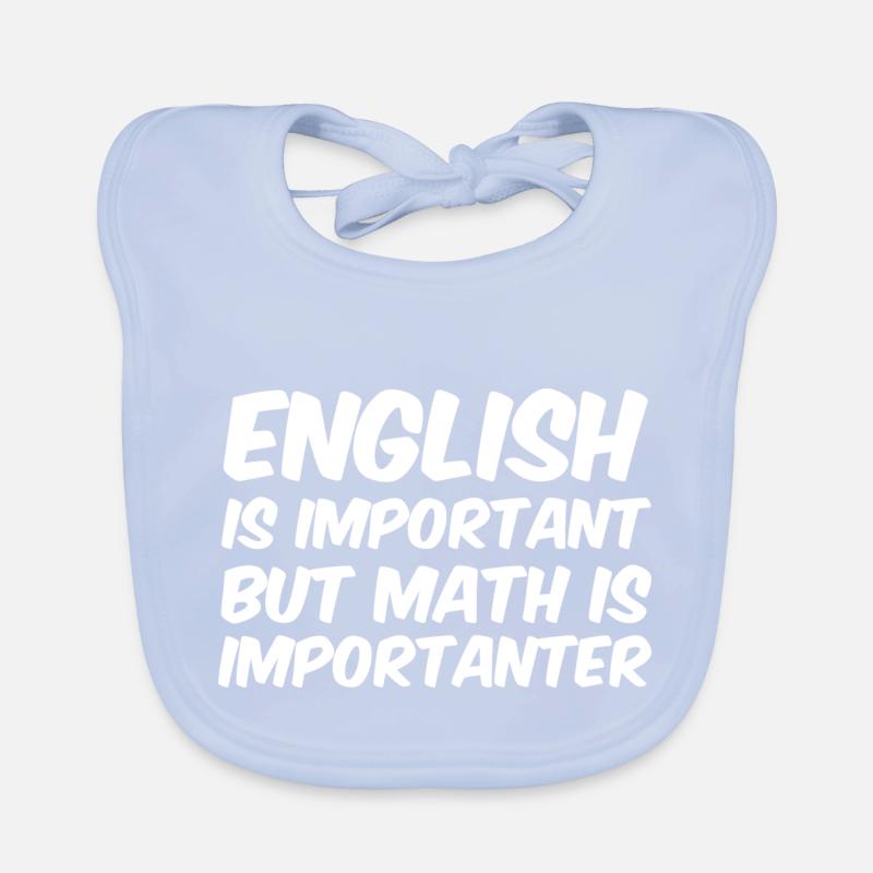 Math Is Importanter - Mathe Prof Sort Drôle Bavoir bio Bébé