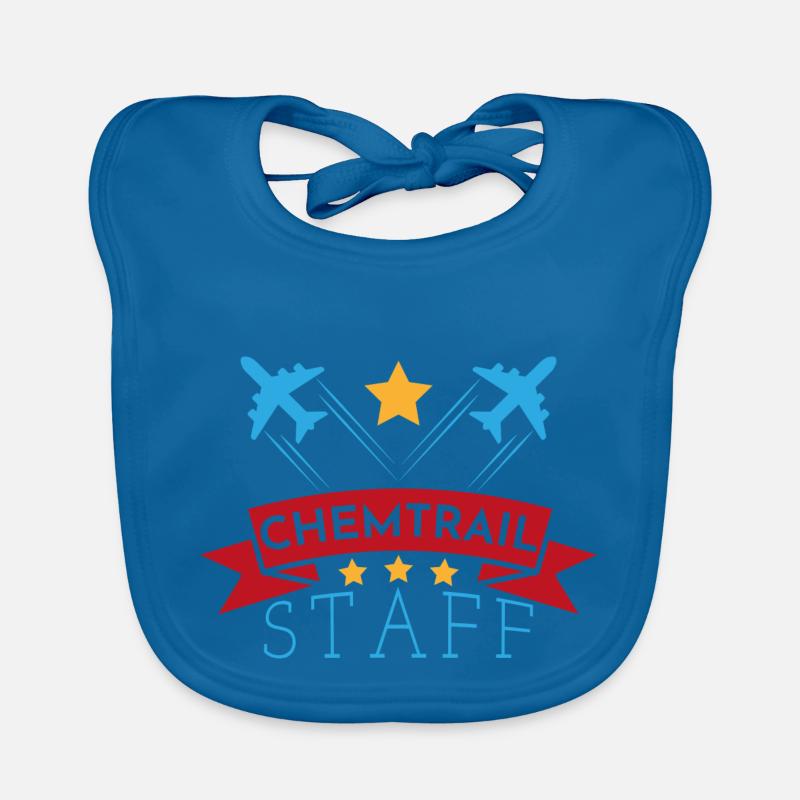 Chemtrail staff gift pilot pilot plane copilot Organic Baby Bibs