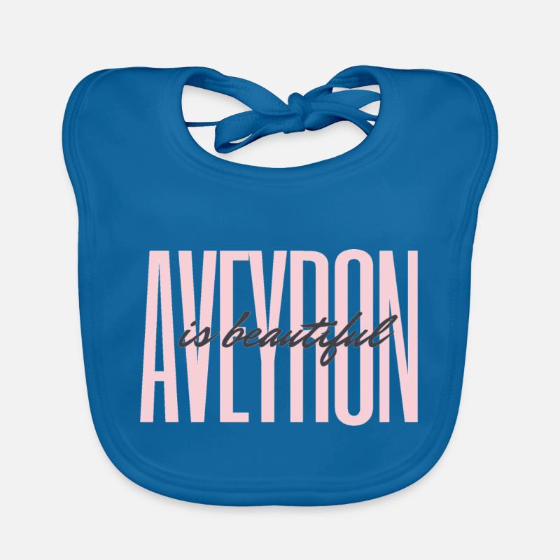 Aveyron is beautiful - Bavoir bio Bébé - bleu paon