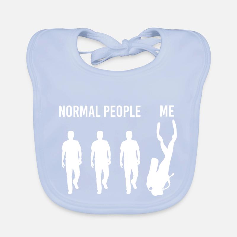 Normal People Me Dive Scuba Diverg Bavoir bio Bébé