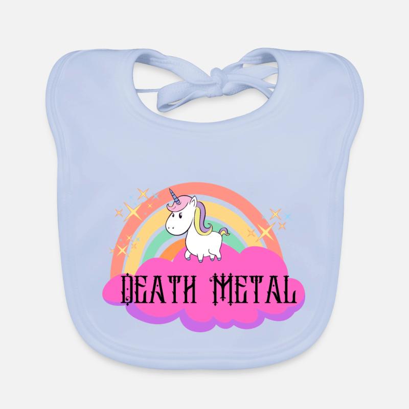 Death Metal Einhorn Baby Bio-Lätzchen
