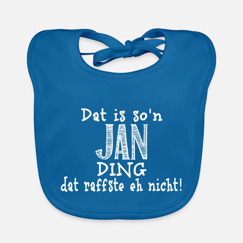 jan - Baby Bio-Lätzchen - Pfauenblau