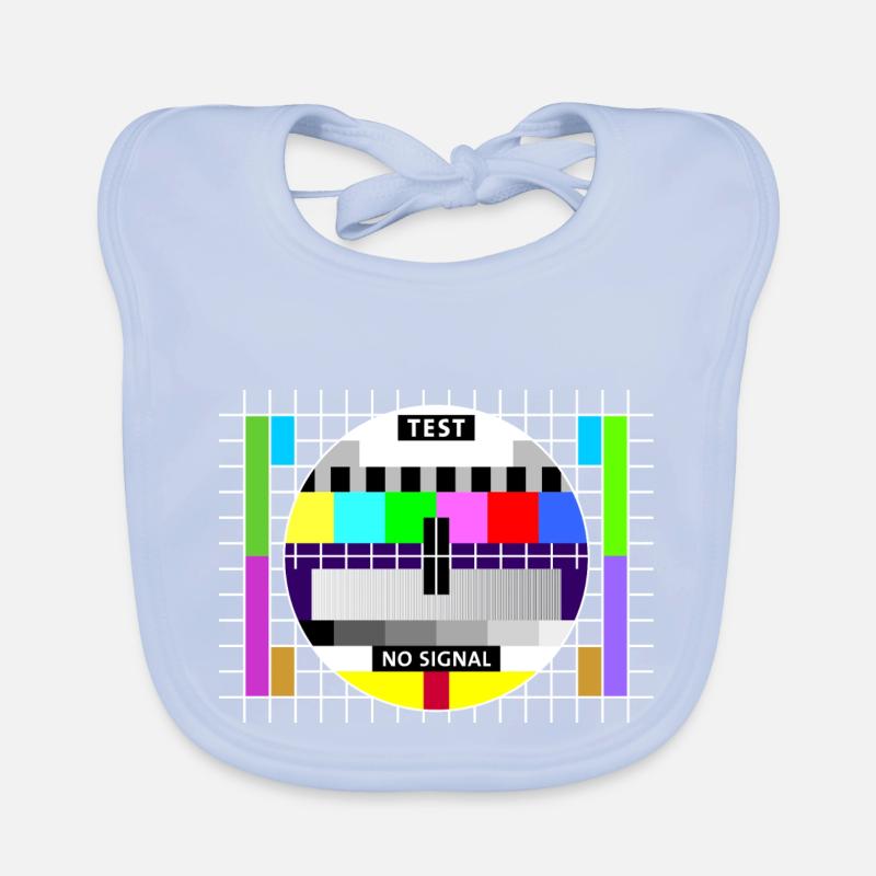 Image test card status no signal screen Display Bavoir bio Bébé