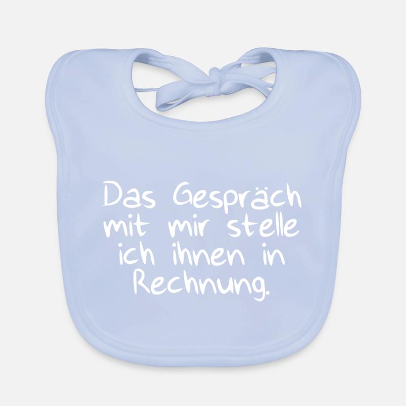 Das Gespräch mit Rechnung Baby Bio-Lätzchen