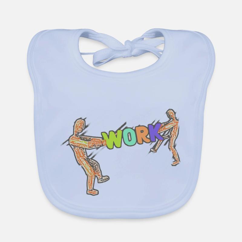 Work Arbeit Worker Arbeiter Beruf Baby Bio-Lätzchen